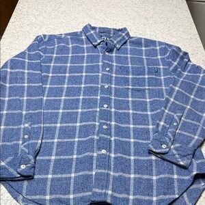 Chubbies Blue and White Plaid Men's Shirt